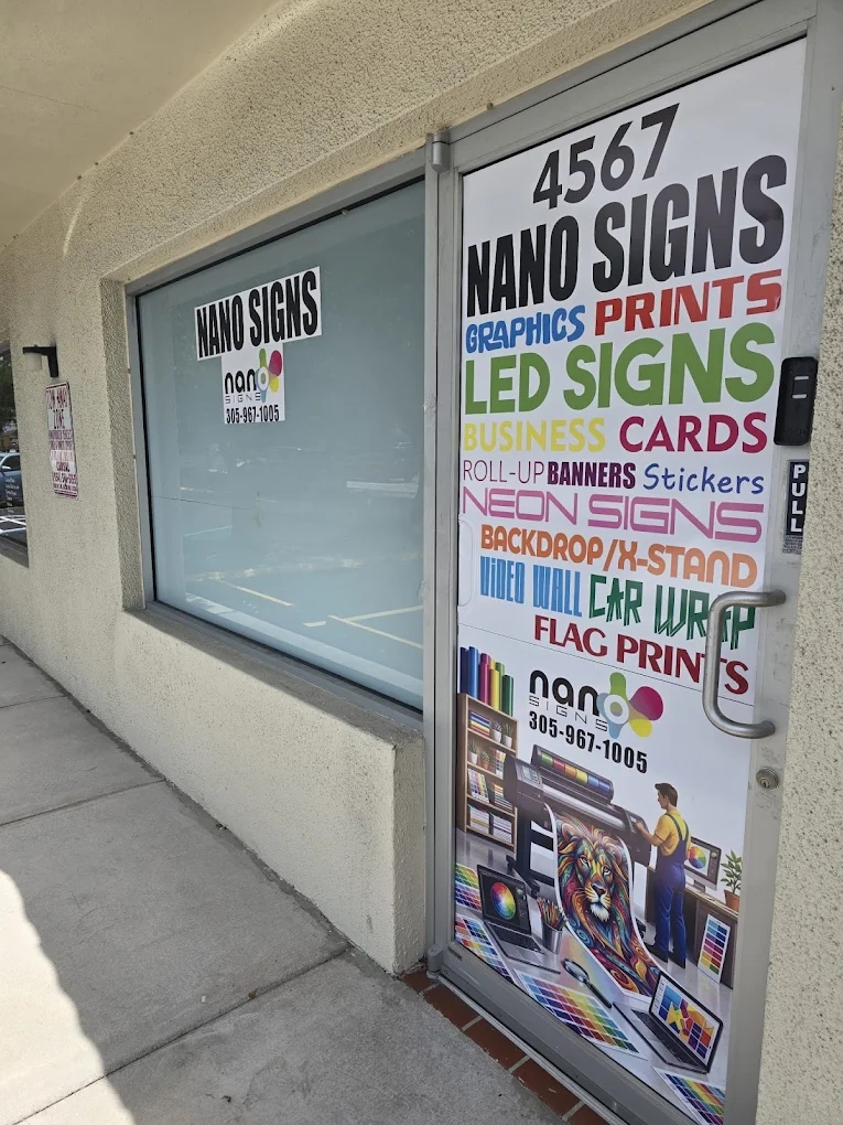 Nano Signs Storefront in Fort Lauderdale