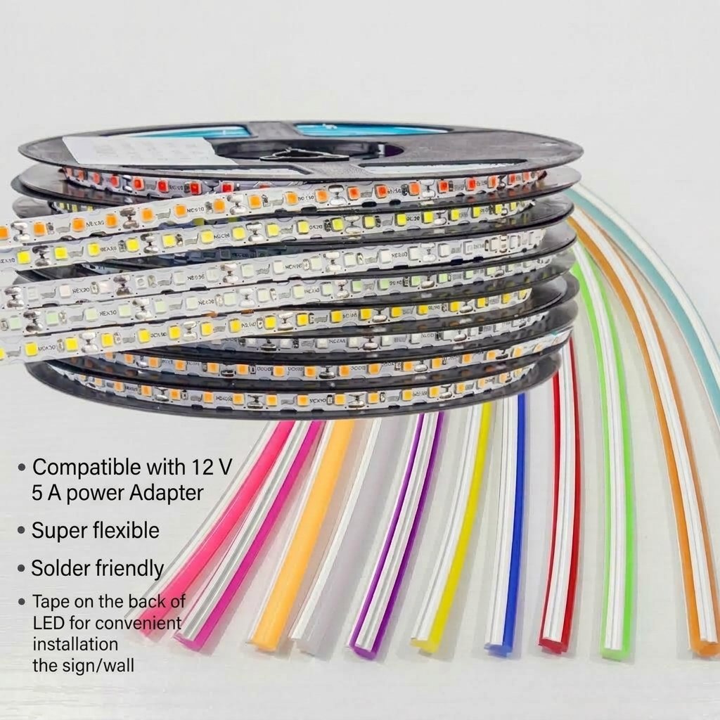 S-Type Neon Strip + Silicone rubber