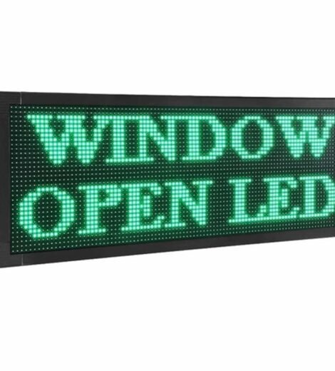 single color programable LED sign